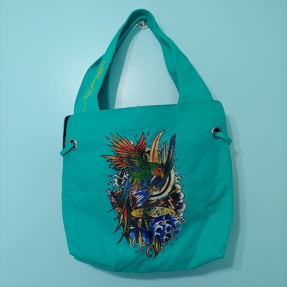 Ed Hardy Canvas Tote